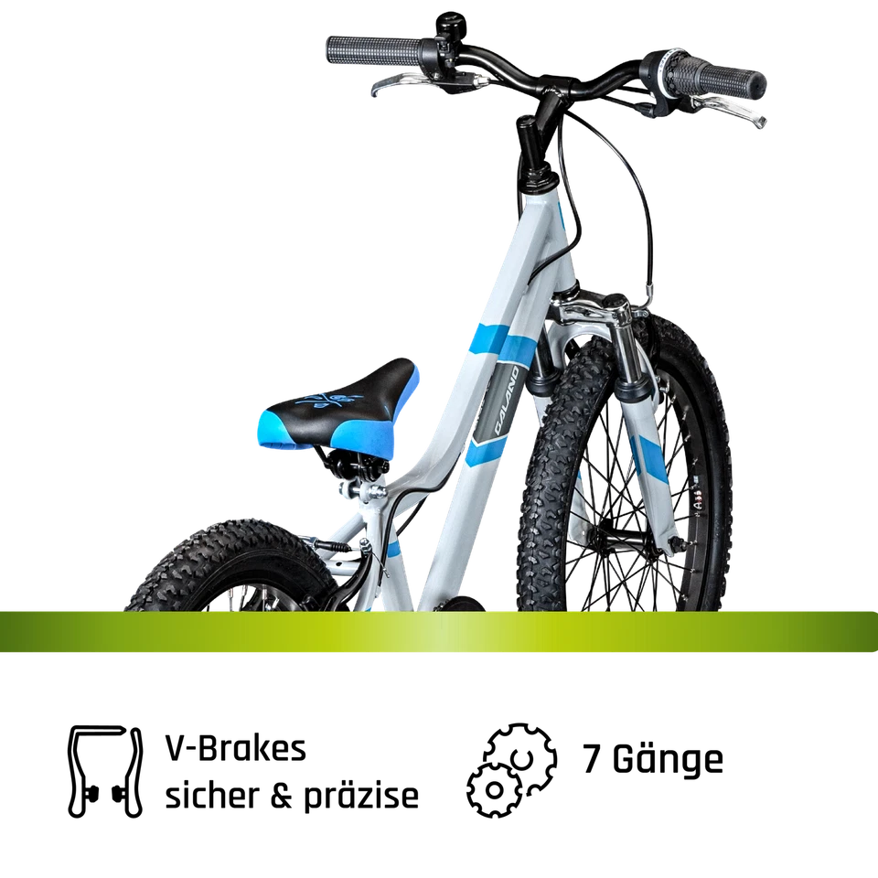 Galano GA20 20" Mountainbike Fahrrad 7Gang Kinderrad MTB Galano grau/blau 26 cm - Bild 4 von 4