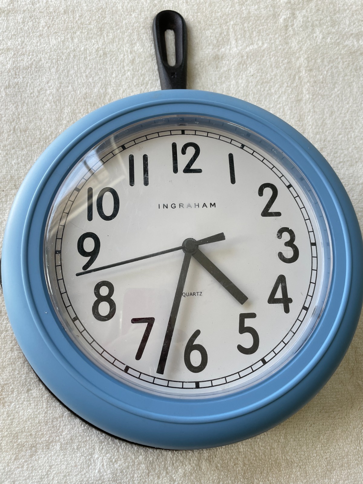 Ingraham Kitchen Utensil Wall Clock + Cast Iron Magnetically Interchangeable