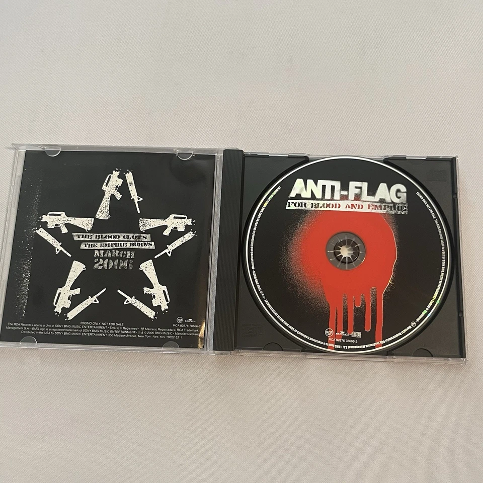 ANTI-FLAG - For Blood And Empire - US PROMO CD Album - 2006 - PUNK Foto 3 de 4