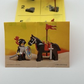 Vintage 1992 Lego System Castle 6009 Medieval Black Knight Manual ONLY