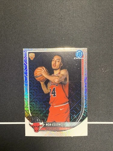 2025-26 Bowman Basketball - Noa Essengue #BCV-12 - Chrome Mojo - Chicago Bulls