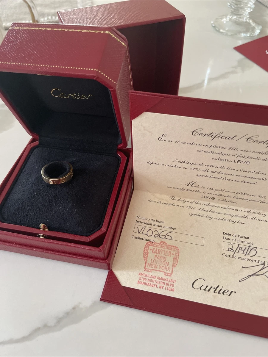 Cartier ring measurement Clearance