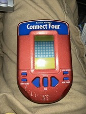 Connect Four 4 Hasbro Electronic Handheld 2002 Travel Skill Game Red