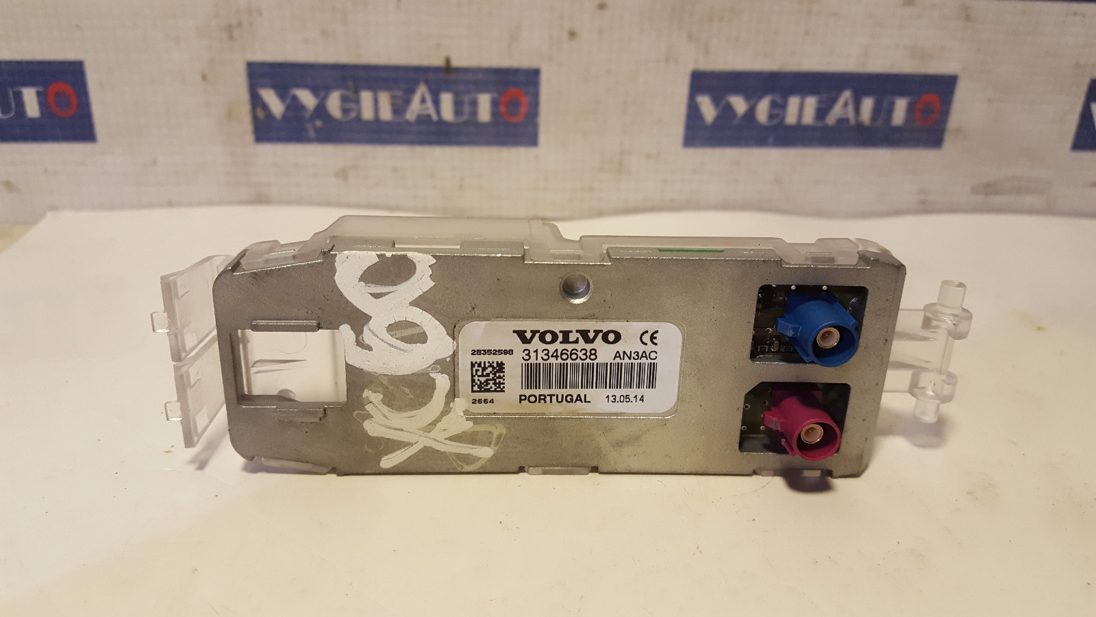 2014 VOLVO S60 V60 XC60 XC70 ROOF ANTENNA GPS MODULE 31346638 OEM