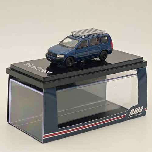 Hobby Japan 1/64 Toyota PROBOX Customized ver. with ROOF CARRIER Blue HJ642062BL - Picture 6 of 9