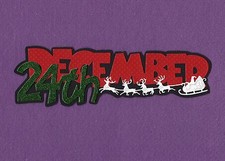 DECEMBER 24 MERRY CHRISTMAS die cuts Scrapbook cards