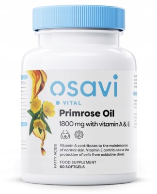 Evening Primrose Oil with Vitamin A & E 1800mg 60 Caps