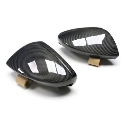 Rear Carbon Fiber Car Side Mirror Cover Cap For AUDI A6 A7 A8 S8 RS6 RS7 2018-23