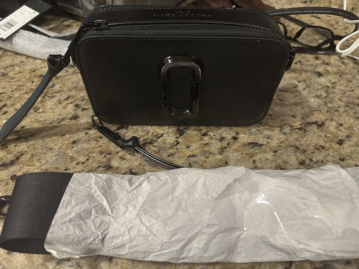 Marc Jacobs snapshot Camera Crossbody Shoulder Bag black” zipper