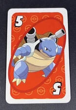 Blastoise (Red) #5 Pokemon Japanese UNO Mattel Card GNH17 2022