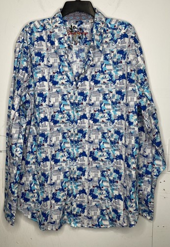 Robert Graham Men's Dress Shirt 2XL 