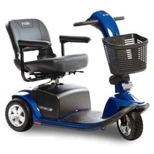 Pride Victory 10 3 wheel Mobility Scooter - BLUE with 40AH batteries