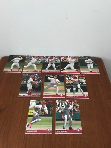 2004 Donruss Philadelphia Phillies 10-Card Complete Set Lot Jimmy Rollins