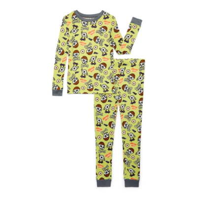 Wonder Nation Boys Halloween Top Pants Pajama Sleep Set 2-Pcs Multcolor  Size