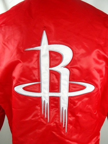 Giacca Bomber Houston Rockets NBA Starter Uomo Snap-Up Raso - Foto 6 di 10