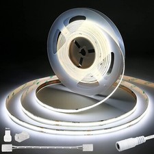 PAUTIX COB LED Strip Lights White 5000K, 20ft/6.1m Super Bright CRI90 Flexib...