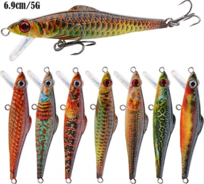 7PCS Fishing Lures Minnow Crankbait Artificial Hard Bait Swimbait Saltwater Bass | eBay Australia 7PCS Fishing Lures Minnow Crankbait Artificial Hard Bait Swimbait Saltwater Bass | eBay Australia