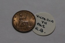 🧭 🇬🇧 UK GB FARTHING 1860 VICTORIA SCARCE HIGH GRADE B85 #Z7081
