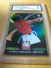 GEORGE SPRINGER ASTROS 2014 ELITE TURN OF THE CENTURY ROOKIE RC #/199 GRADED 9