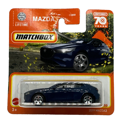 Mazda 3 ミニカー Matchbox 2019 Mazda 3 Blue C0859 70 Years No 50/100 New and