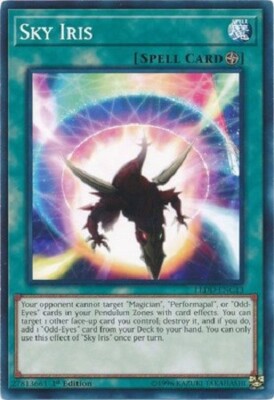 Yugioh - Sky Iris - 1st Edition NM - Plus Free Holographic Card