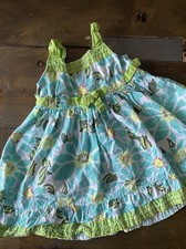 Bluberi Boulevard Toddler Blue Floral Spring Easter Dress 18 Months