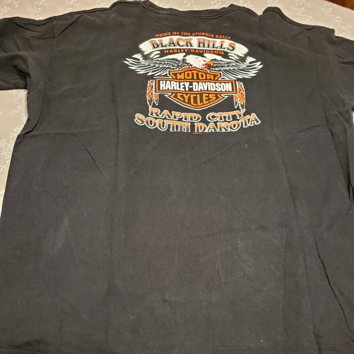 Harley Davidson black Sturgis Black Hills Rally Men's 2x Graphic T