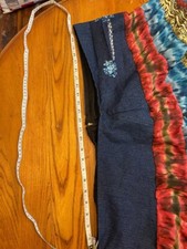 Square Dance SKIRT Multi Color Red Blue Yellow Vintage