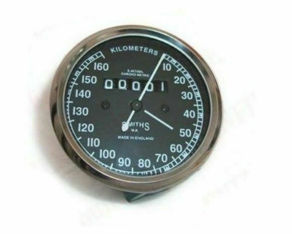 Speedometer 160 Kph Analog Vintage Fits Royal Enfield BSA Norton Triumph Replica-image