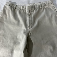 Vintage GAP Khaki Cropped 100 Cotton Pants Flat Front Cotton Sz 8 Inseam 23  