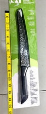 New KAI Luna High-Carbon Steel Knife Bread Hammered finish 8.5 in razor sharp