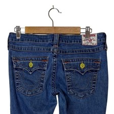 True Religion Women Joey Flare Jeans 32 Blue ...