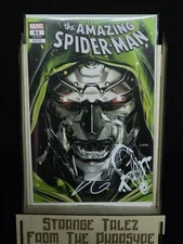 SIGNED/REMARK WITH COA Amazing Spider-Man #61 John Giang Dr. Doom Trade 