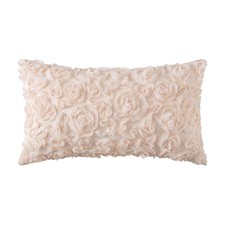 MIULEE 3D Rose Flower Pillow Cover 20" x 12" Pack of 1 , Apricot Pink