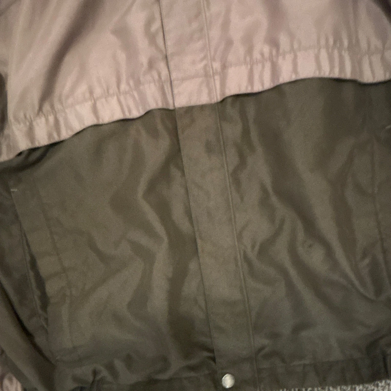 Perry Ellis Portfolio Men's XL Microfiber Full Zip Jacket Taupe/Green image 3