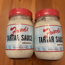 FRISCHS TARTAR SAUCE LARGE 16OZ TWO JARS Sealed Exp 03/26 Exp FREE SHIPPING