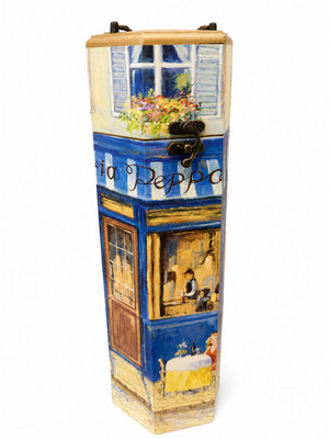 Heritage By Picnic Time Vintage Wine Box Wood Carry Case