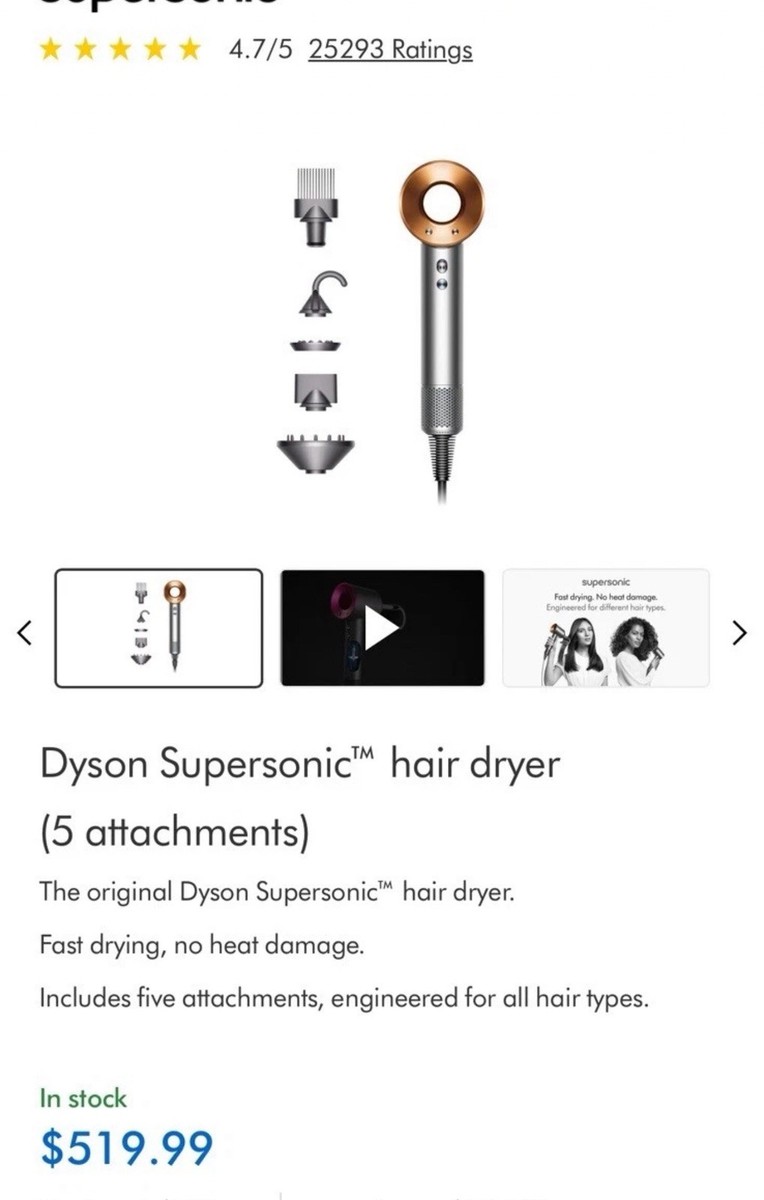 Dyson Supersonic Hair Dryer HD08 - Pink - & || for sale online | eBay