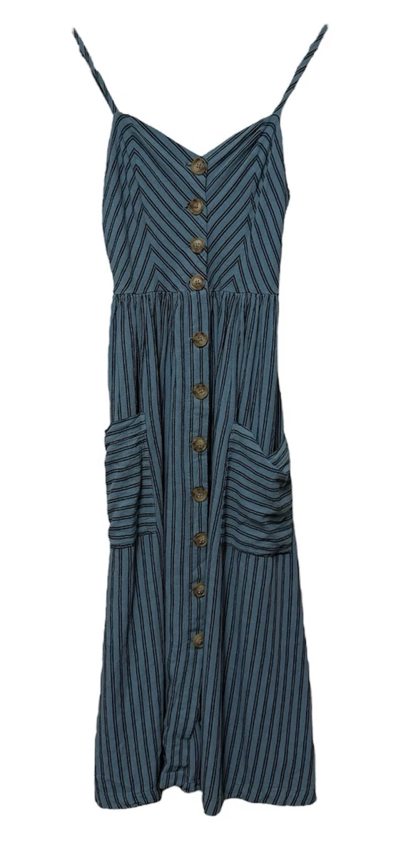 emilia linen button down midi dress Urban Outfitter Cooperative Emilia Linen Button-down
