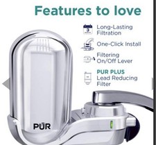 PUR PLUS Faucet Filtration System - Chrome FM-3700B  no Filter , Free S H 
