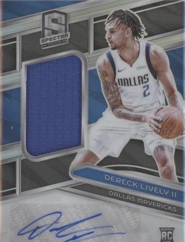 Dereck Lively II Autograph Card 44/50 Mavericks 2023-24 Panini 