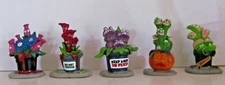 Lemax Spooky Town Accessory - Hungry Houseplant Horror, Set Of 5 #44314