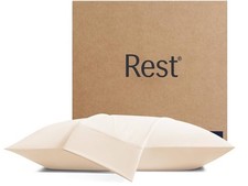 Lot de 2 taies d'oreiller rafraîchissantes REST Evercool+ neige ivoire king size