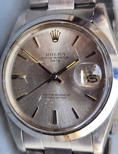 Rolex Oyster Perpetual Date 1500 Watch 34mm Silver Dial Automatic Steel