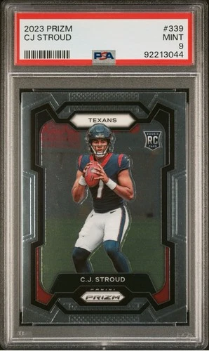 2023 Prizm CJ Stroud Rookie RC #339 PSA 9 Mint Houston Texans
