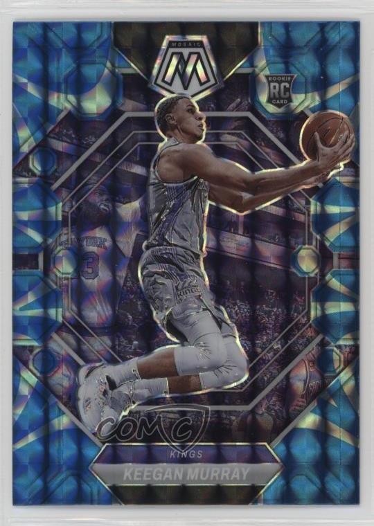 2022-23 Panini Mosaic Rookies Reactive Blue Mosaic Prizm Keegan Murray #227 2s2