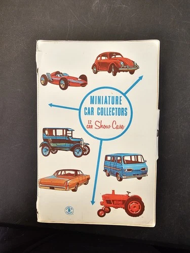 Vintage 1966 Mattel Miniature 12 Car Vinyl ShowCase / Matchbox 13 Vintage Cars