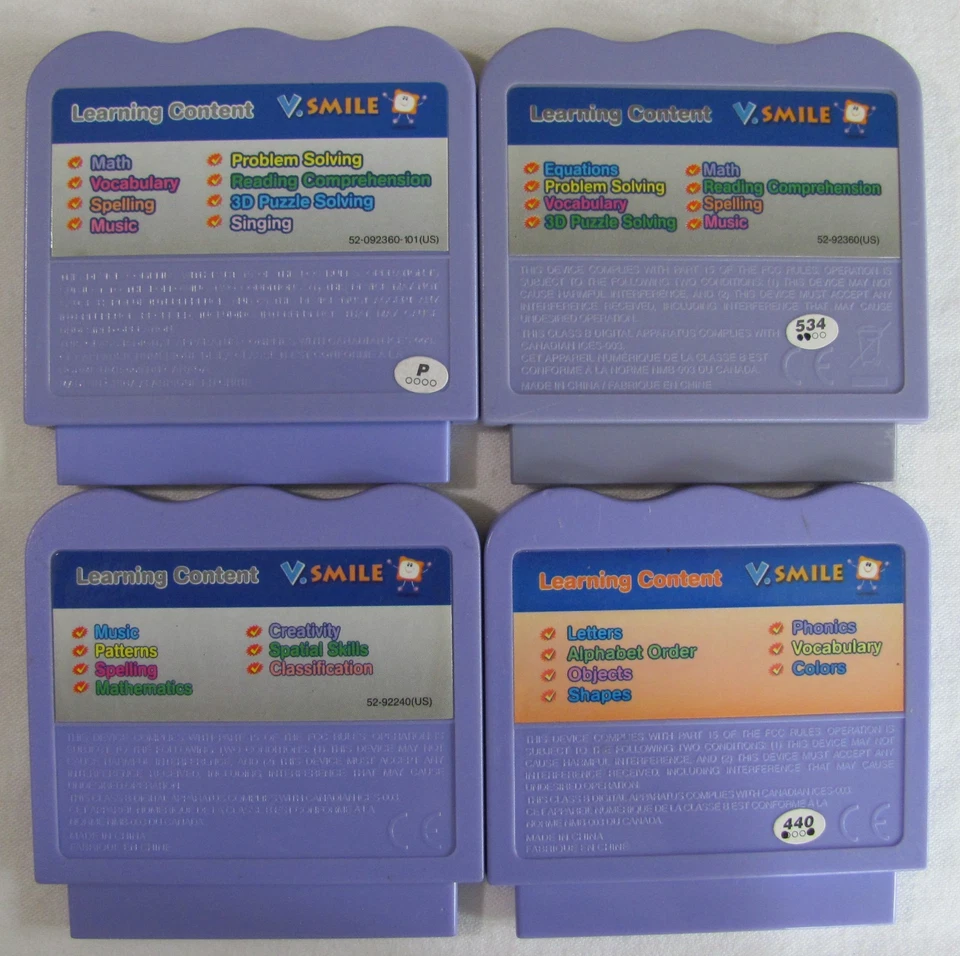 VTech V.Smile Cartridge Lot of 4 Games Cinderella Alph. Park Zayzoo Tests Good - Image 2 of 4