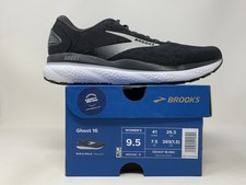 Women's Brooks Ghost 16, Black/Grey/White, 9.5 B Medium US