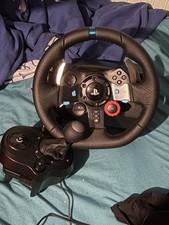 Logitech G29 Racing Steering Wheel Black with Pedals, Wires, and Shifter